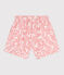 Kinder-Shorts aus bedruckter Baumwolle rosa FLEUR/ SPI