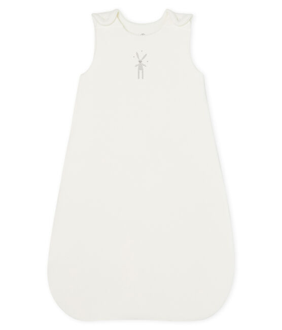 Babyschlafsack aus Velours weiss MARSHMALLOW