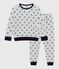 Kinder-Pyjama aus Nicki mit Sternmotiv BELUGA/ ADRIATIC
