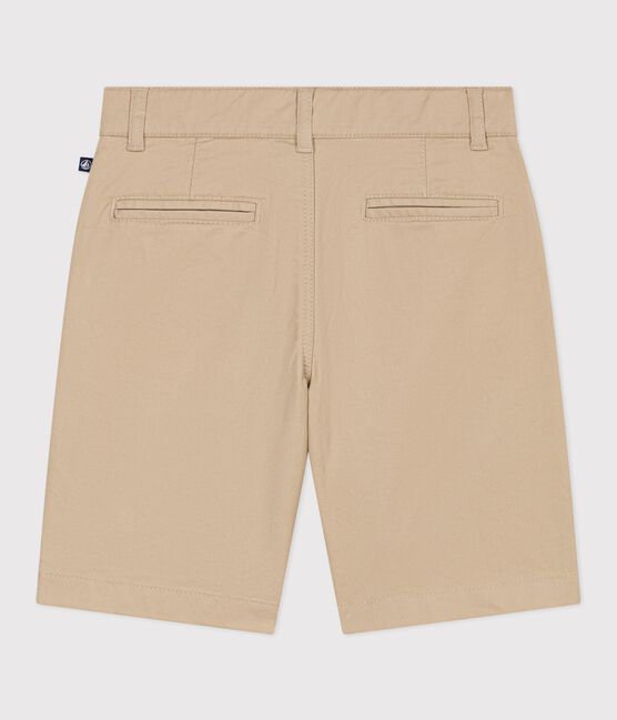 Kinder-Bermudashorts aus einfarbiger Baumwolle beige SANDER