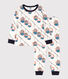 Kinderpyjama aus Molton mit Seilbahnmotiv