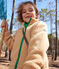 Kinderjacke aus Sherpa beige FACILE
