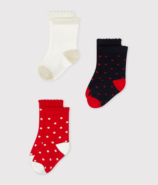 3er-Set Babysocken für Mädchen variante 1