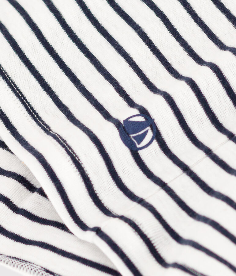 Damen-Tanktop L&rsquo;Iconique aus gestreifter Baumwolle weiss/blau