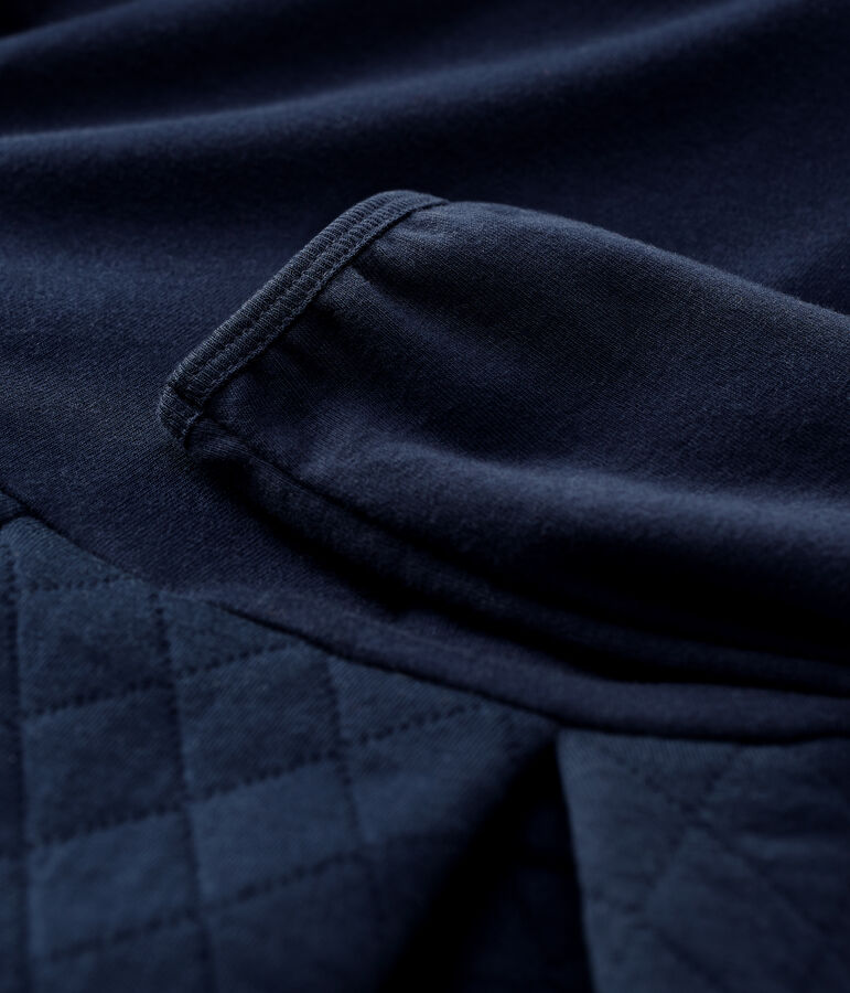 Lang&auml;rmeliges Kinderkleid f&uuml;r M&auml;dchen blau SMOKING