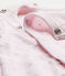Baby-Mädchen-Overall mit 2-in-1-Effekt rosa VIENNE/weiss MULTICO