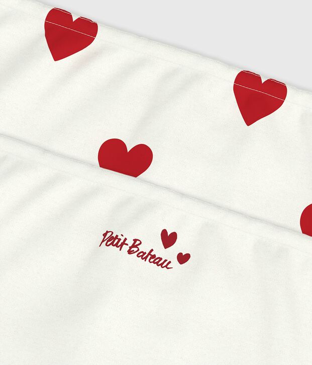 2er-Set Kinder-Shortys aus Baumwolle mit Herzmotiv vielfarbig