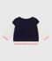 Baby College-Jacke aus Baumwolle blau SOIR/ MILK