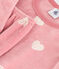 Kinder-Pyjama aus Nicki mit Herzmotiv rosa ROSEWOOD/ MARSHMALLOW
