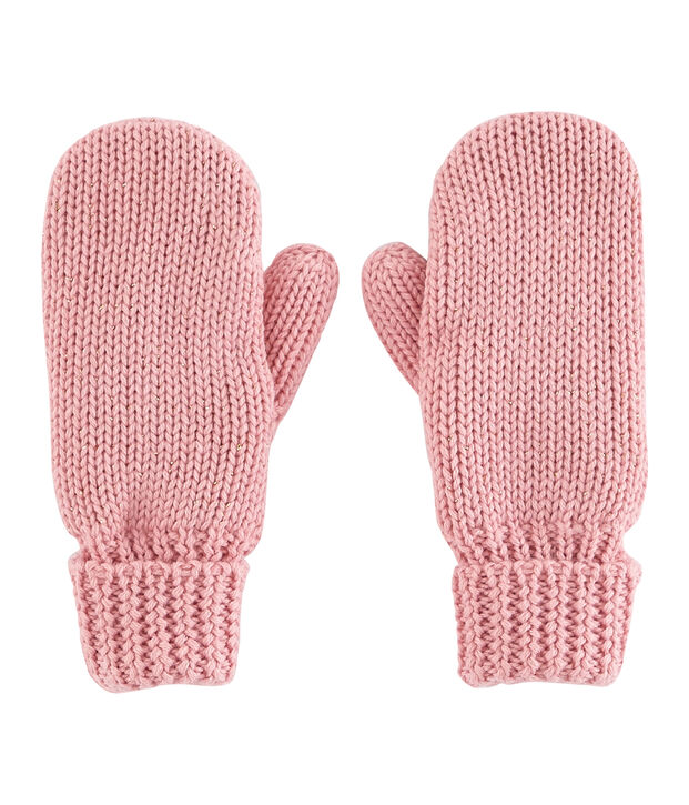 Kinderf&auml;ustlinge f&uuml;r M&auml;dchen rosa/gelb