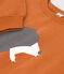 Bedrucktes Kinder-Sweatshirt aus Molton braun ECUREUIL