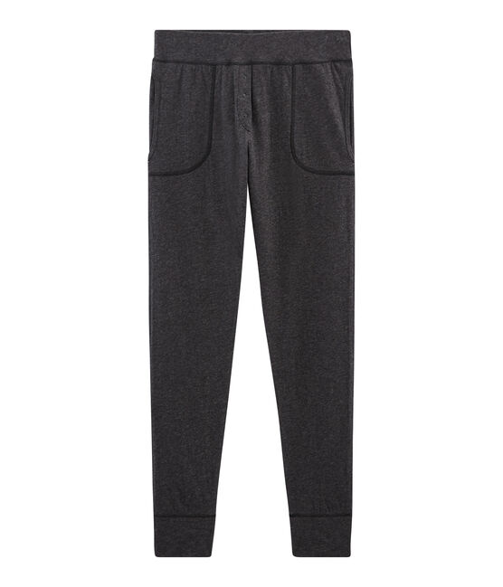 Lange leggings in extrafeiner doppelbaumwolle grau CITY CHINE