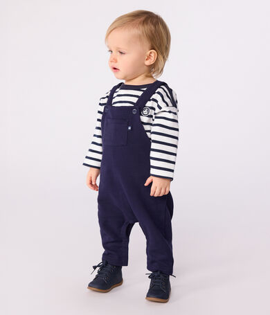 Einfarbige Baby-Latzhose mit Latzhose aus Baumwolle