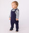 Einfarbige Baby-Latzhose mit Latzhose aus Baumwolle SOIR