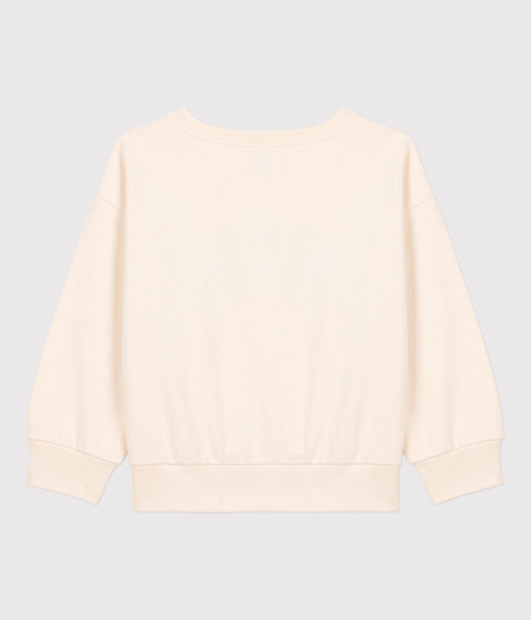 Bedrucktes Kinder-Sweatshirt aus Molton naturfarben