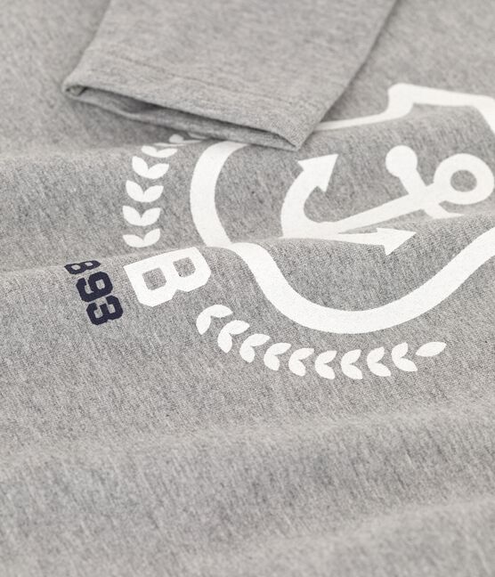 Langärmeliges Kinder-T-Shirt aus Baumwolle für Jungen grau SUBWAY CHINE