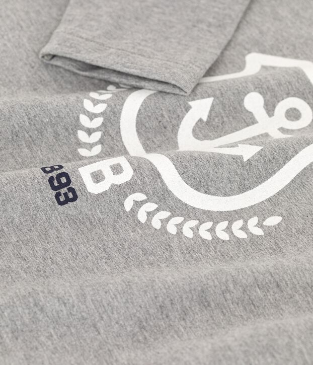 Lang&auml;rmeliges Kinder-T-Shirt aus Baumwolle f&uuml;r Jungen grau