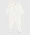 Getupfter Strampler aus Baumwolle weiss MARSHMALLOW/ EDNA
