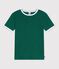 Kurz&auml;rmeliges Damen T-Shirt aus einfarbiger Baumwolle TREE