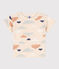 Kurzärmeliges Baby-T-Shirt aus bedrucktem Jersey weiss AVALANCHE/ MULTICO