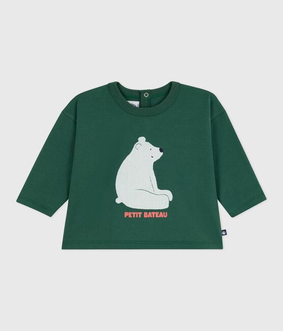 Langärmeliges Baby-T-Shirt aus Baumwolle mit Katzenmotiv WILLOW