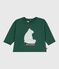 Langärmeliges Baby-T-Shirt aus Baumwolle mit Katzenmotiv WILLOW