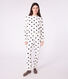 Damen-Pyjama aus Baumwoll-Frottee mit Herzmotiv