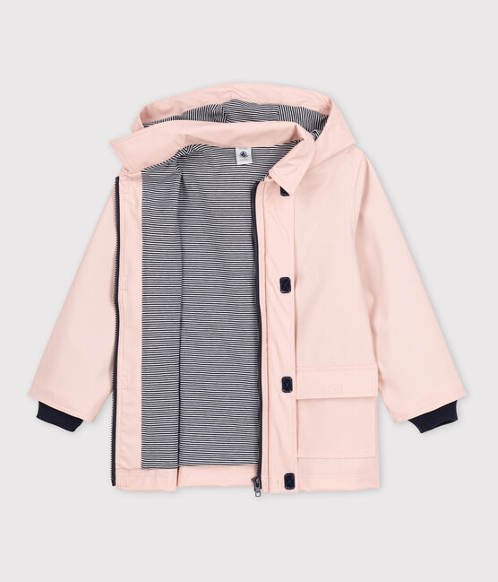 KLASSISCHE KINDER-REGENJACKE AUS RECYCELTEM MATERIAL rosa SALINE