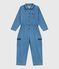 Langer Kinder-Overall aus Baumwolle blau DENIM CLAIR