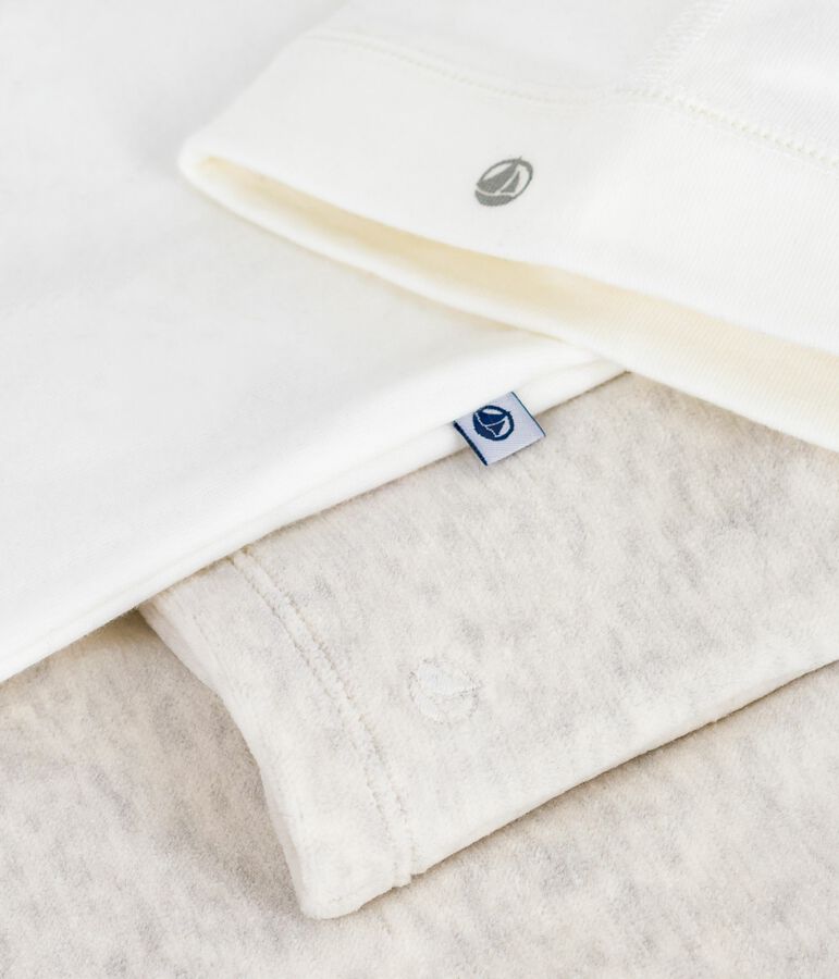 Baby-Geschenkset aus einfarbigem Nicki vielfarbig