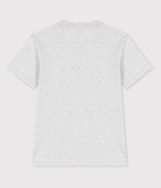 Kurzärmeliges Kinder-T-Shirt aus Baumwolle für Jungen grau POUSSIERE CHINE