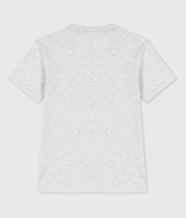 Kurz&auml;rmeliges Kinder-T-Shirt aus Baumwolle f&uuml;r Jungen grau