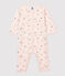 Baby-Strampler aus Baumwolle mit Prinzessinnen-Motiv rosa FLEUR/weiss MULTICO