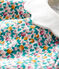 Langärmelige Baby-Bluse für Mädchen weiss MARSHMALLOW/weiss MULTICO