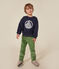 Kinder-Sweatshirt aus Molton f&uuml;r M&auml;dchen und Jungen blau