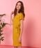 Kurzärmeliges kleid damen grün BAMBOO