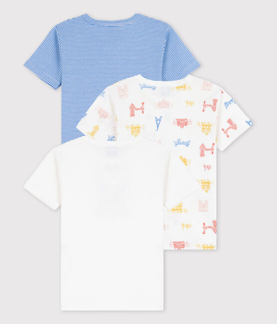 3er-Set kurzärmelige Paris-T-Shirts aus Baumwolle für Jungen variante 1