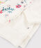 Pyjama aus zwei verschiedenen Stoffen mit Blumenmuster für Mädchen/Damen weiss MARSHMALLOW/weiss MULTICO