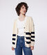 Damen-Cardigan aus Baumwolle mit Streifen