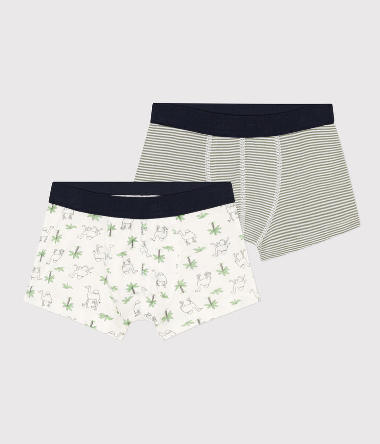 2er-Set Boxershorts aus Baumwolle mit Dromedarmotiv f&uuml;r Jungen vielfarbig