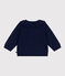 Baby-Cardigan mit Kragen aus einfarbigem Woll- und Baumwollstrick SOIR