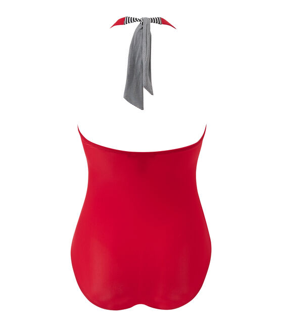 Damen-Badeanzug rot TERKUIT
