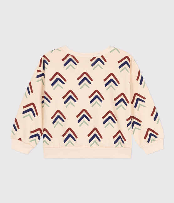 Kinder-Sweatshirt aus Molton mit Printmotiv weiss AVALANCHE/ MULTICO