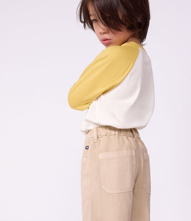 5-Pocket Kinder-Hose aus Denim beige