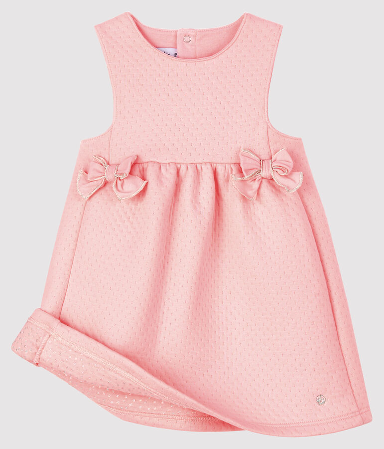 &Auml;rmelloses Baby-Kleid f&uuml;r M&auml;dchen rosa MINOIS