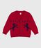 Kinder-Cardigan aus Wolle und Baumwolle mit Muster rot TERKUIT/ SOIR