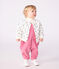 Baby-Cardigan aus Baumwolle mit Blumenmotiv blau MILK/ SOIR