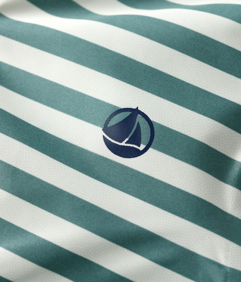 Baby-Windjacke aus recyceltem Polyester gr&uuml;n BRUT/weiss AVALANCHE