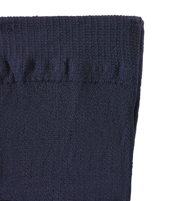 Mädchen-Strumpfhose aus Mikrofaser blau SMOKING