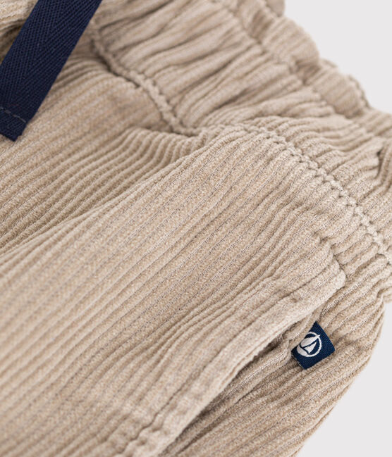 Kinder-Shorts aus Fein-Cord für Mädchen HUITRE